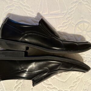 Men's Black Leather Loafers by‎ Freeman Size 10